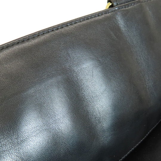 CHANEL Handbag Calfskin black Chocolate bar Women Used Authentic