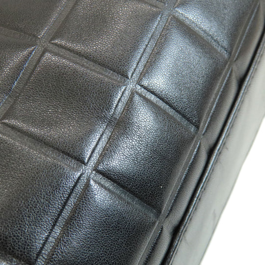 CHANEL Handbag Calfskin black Chocolate bar Women Used Authentic