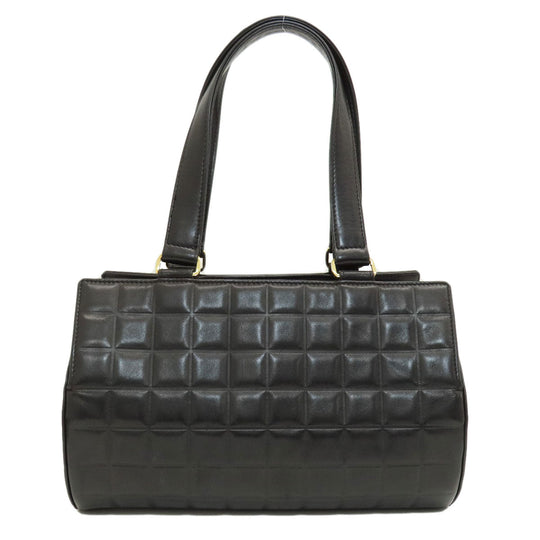 CHANEL Handbag Calfskin black Chocolate bar Women Used Authentic