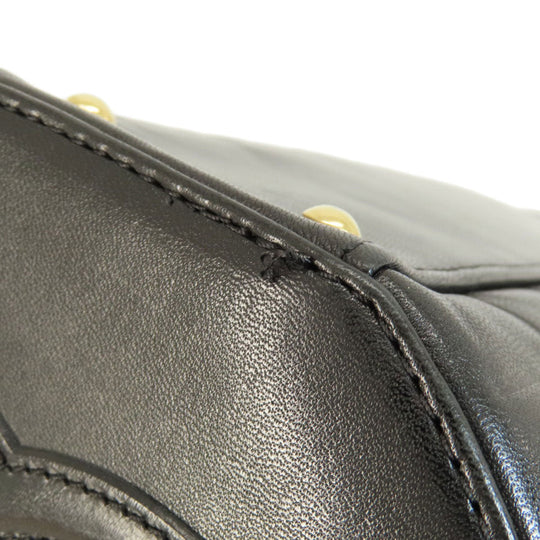 CHANEL Handbag Calfskin black Chocolate bar Women Used Authentic