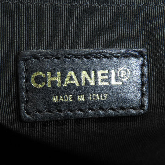 CHANEL Handbag Calfskin black Chocolate bar Women Used Authentic