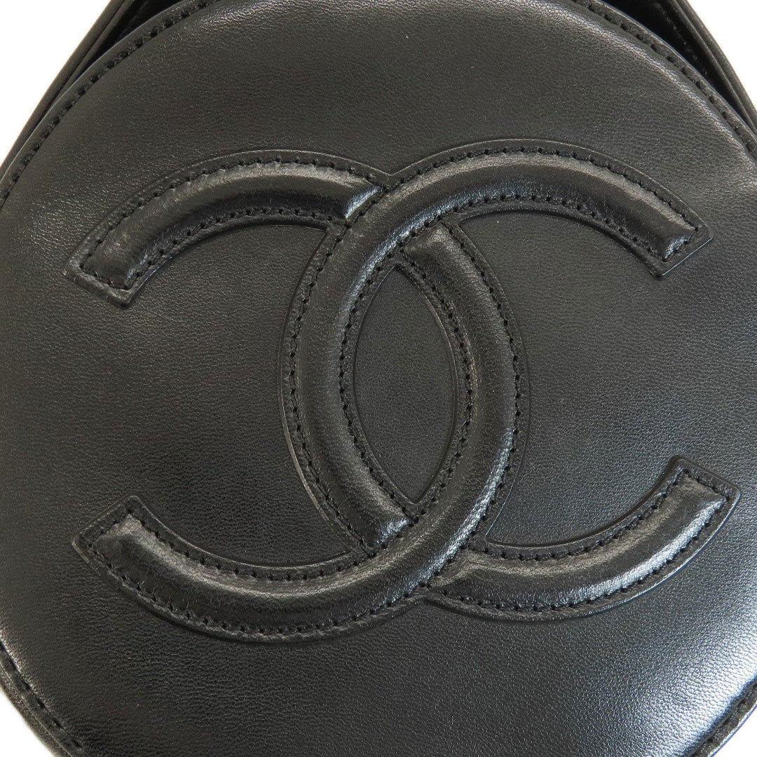 CHANEL Handbag Calfskin black Chocolate bar Women Used Authentic
