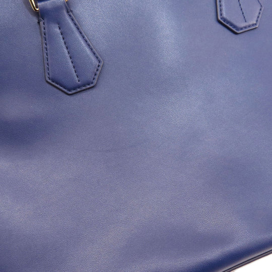 BALLY Tote Bag PVC purple logo Women Used Authentic