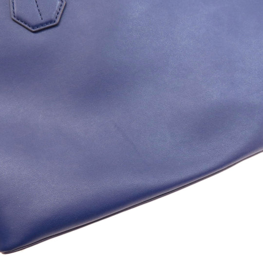 BALLY Tote Bag PVC purple logo Women Used Authentic