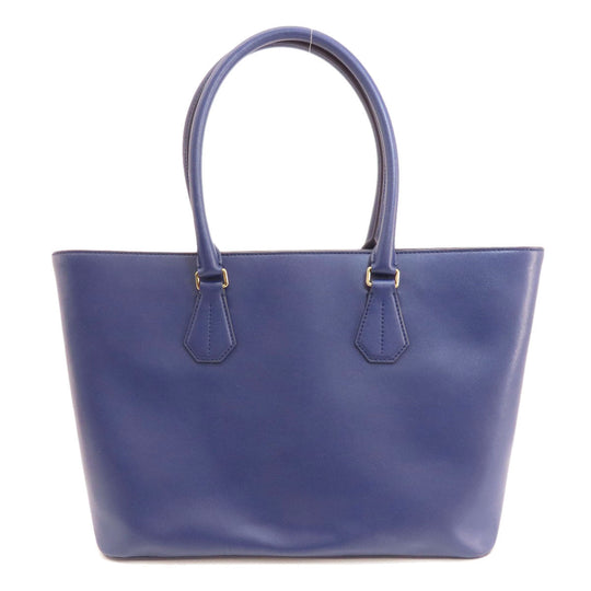 BALLY Tote Bag PVC purple logo Women Used Authentic