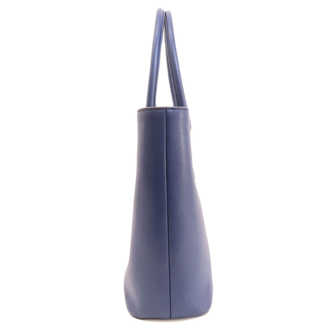 BALLY Tote Bag PVC purple logo Women Used Authentic