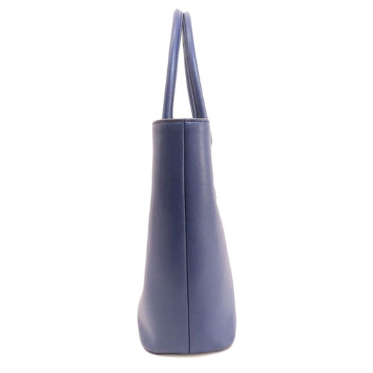 BALLY Tote Bag PVC purple logo Women Used Authentic