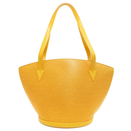 LOUIS VUITTON Tote Bag M52269 Epi yellow Saint Jacques Shopping Tassili Yellow Women Used Authentic