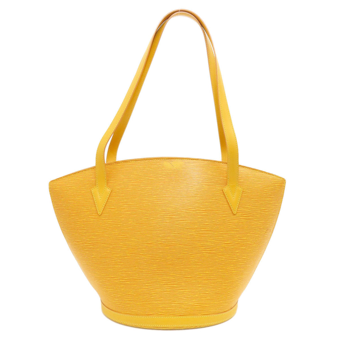 LOUIS VUITTON Tote Bag M52269 Epi yellow Saint Jacques Shopping Tassili Yellow Women Used Authentic