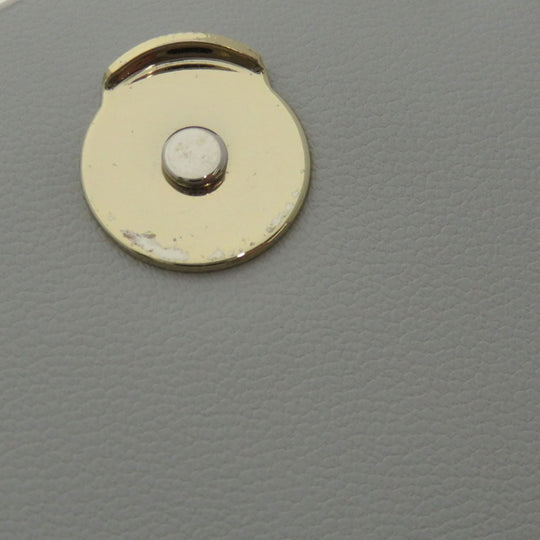 Kate Spade Long Wallet Purse leather white Chain wallet logo motif Women Used Authentic
