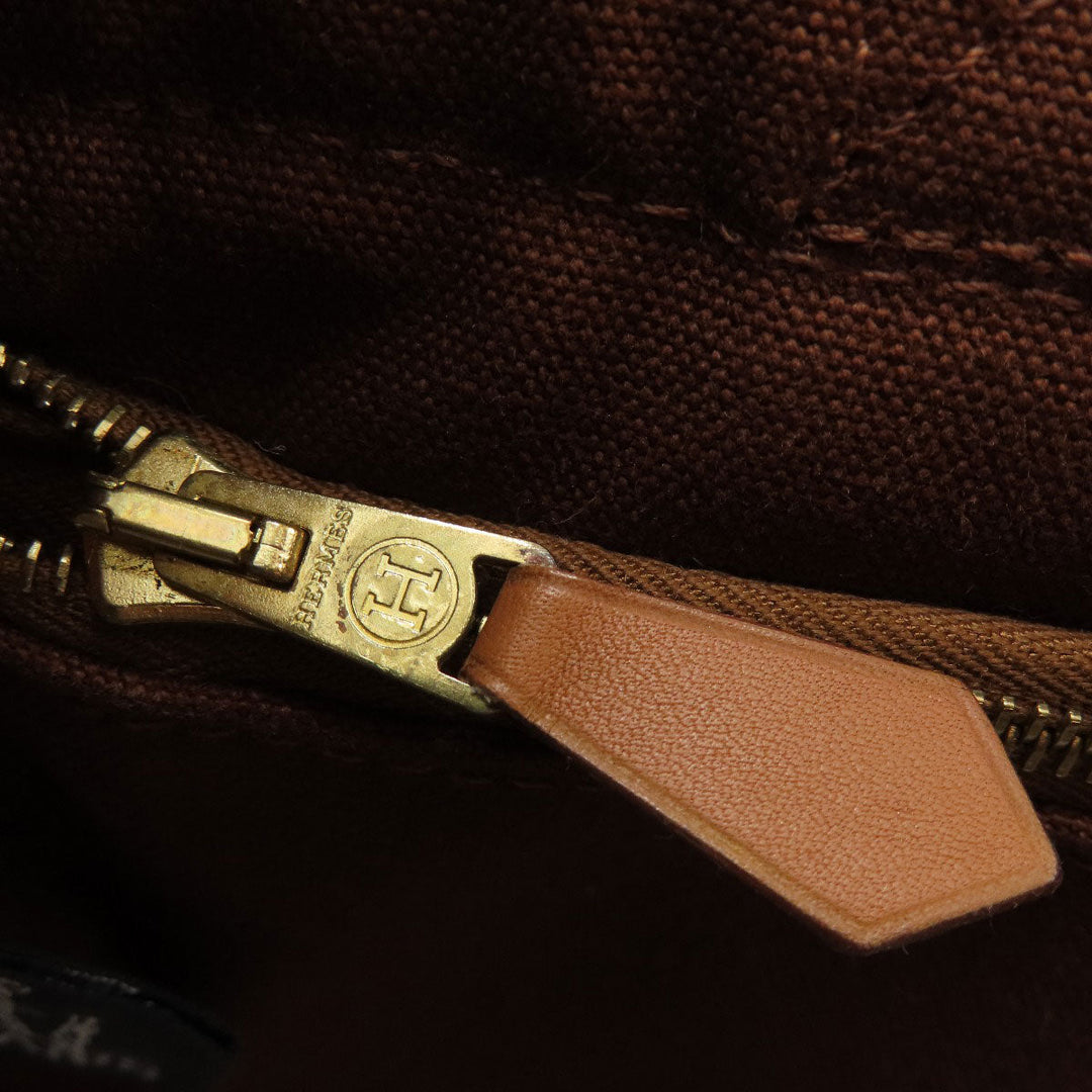 HERMES Handbag canvas Brown Sack Fool Toe PM Women Used Authentic