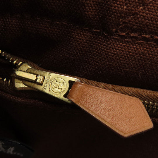 HERMES Handbag canvas Brown Sack Fool Toe PM Women Used Authentic