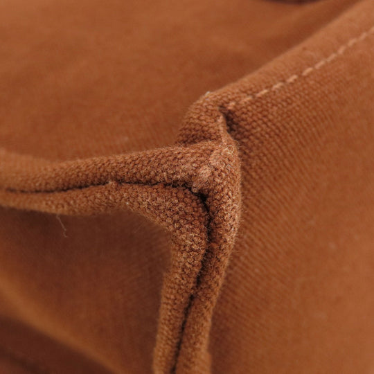 HERMES Handbag canvas Brown Sack Fool Toe PM Women Used Authentic