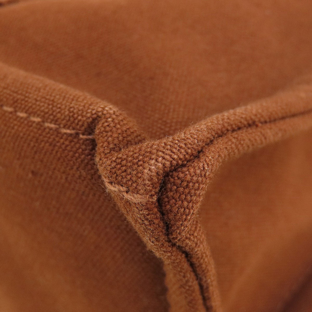 HERMES Handbag canvas Brown Sack Fool Toe PM Women Used Authentic