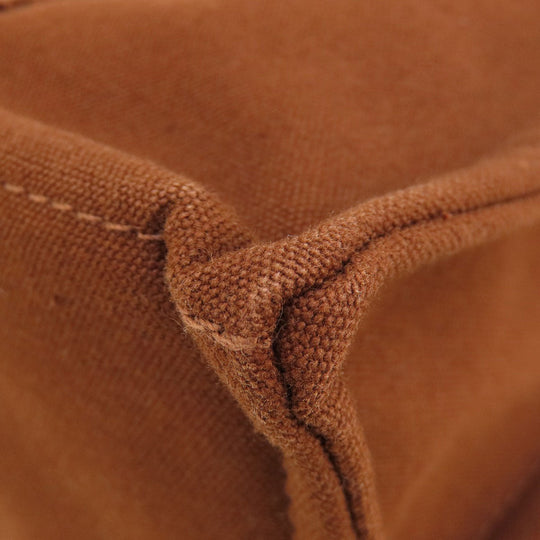 HERMES Handbag canvas Brown Sack Fool Toe PM Women Used Authentic