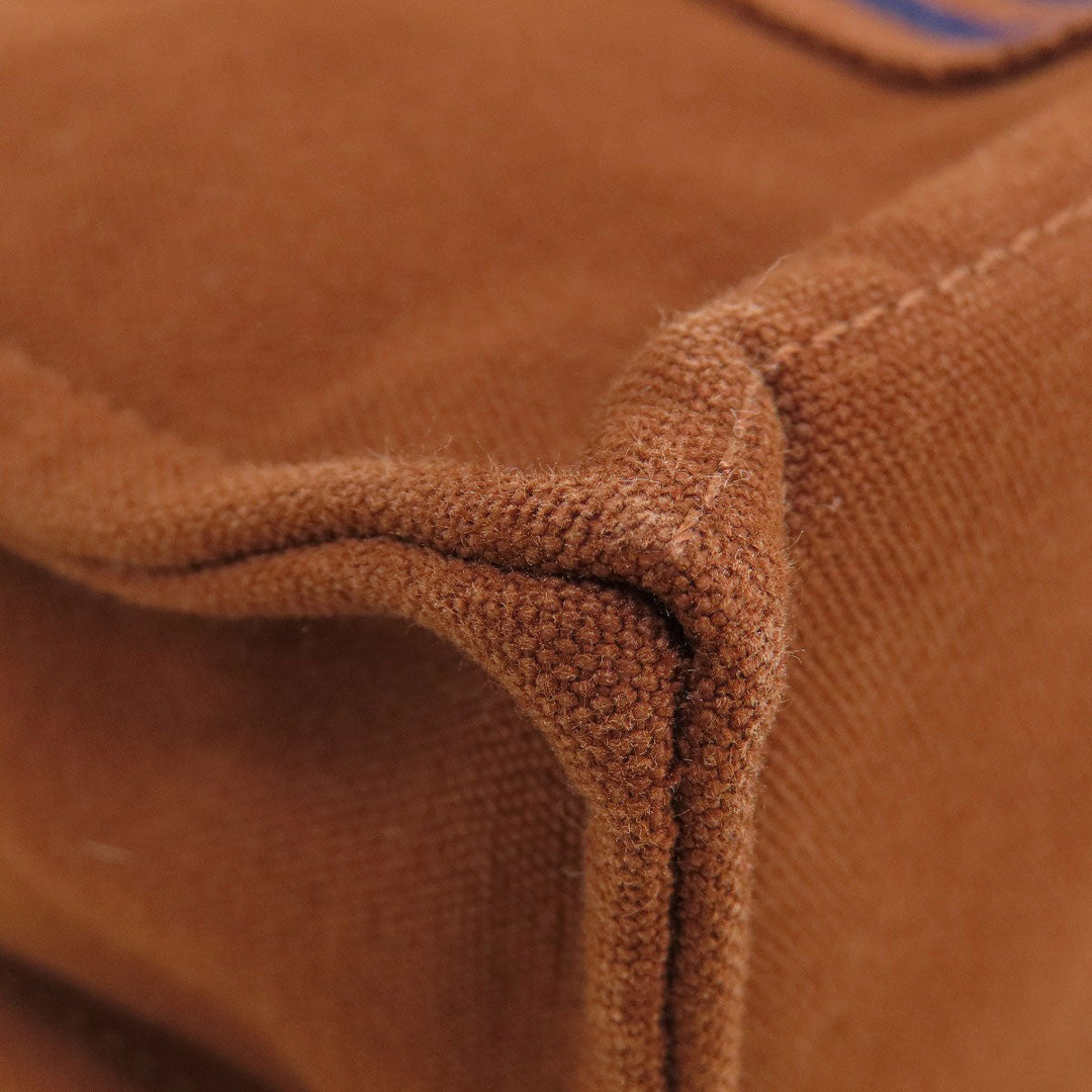 HERMES Handbag canvas Brown Sack Fool Toe PM Women Used Authentic
