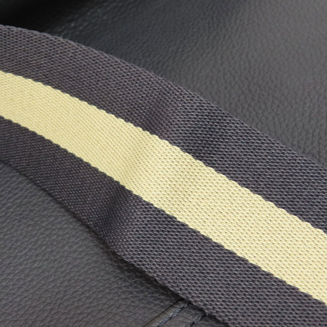 COACH Shoulder Bag F54796 leather Navy logo Women Used Authentic