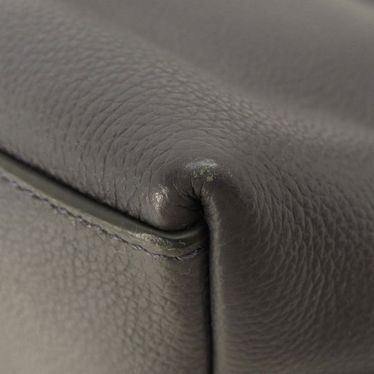 COACH Shoulder Bag F54796 leather Navy logo Women Used Authentic