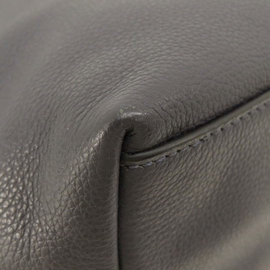 COACH Shoulder Bag F54796 leather Navy logo Women Used Authentic