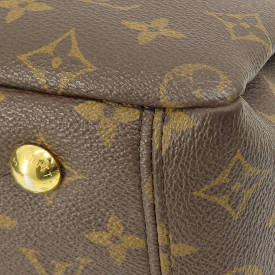 LOUIS VUITTON Handbag M41064 Monogram canvas Brown Pallas MM Monogram Women Used Authentic