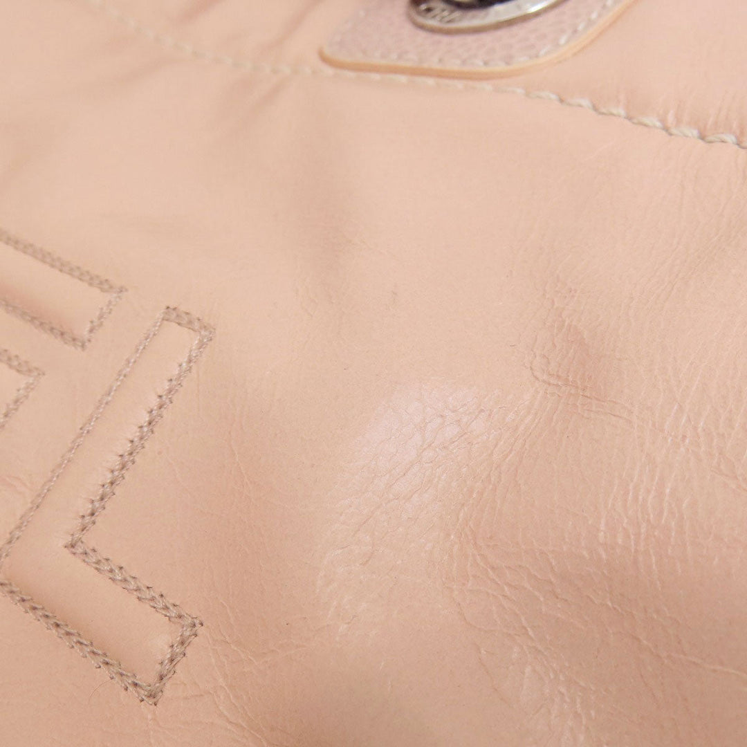 CHANEL Tote Bag Calfskin pink DeauvilleMM SilverMetal