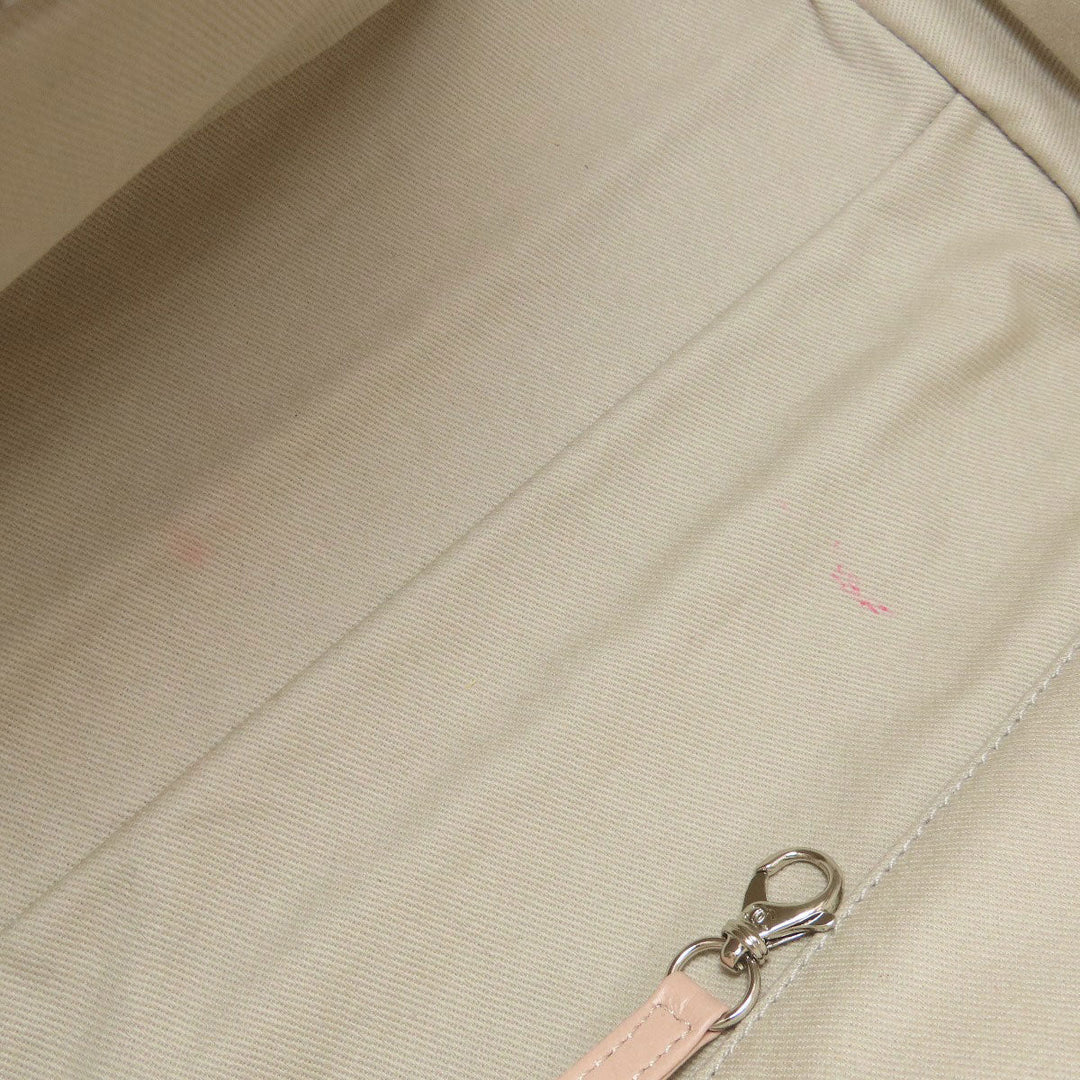 CHANEL Tote Bag Calfskin pink DeauvilleMM SilverMetal