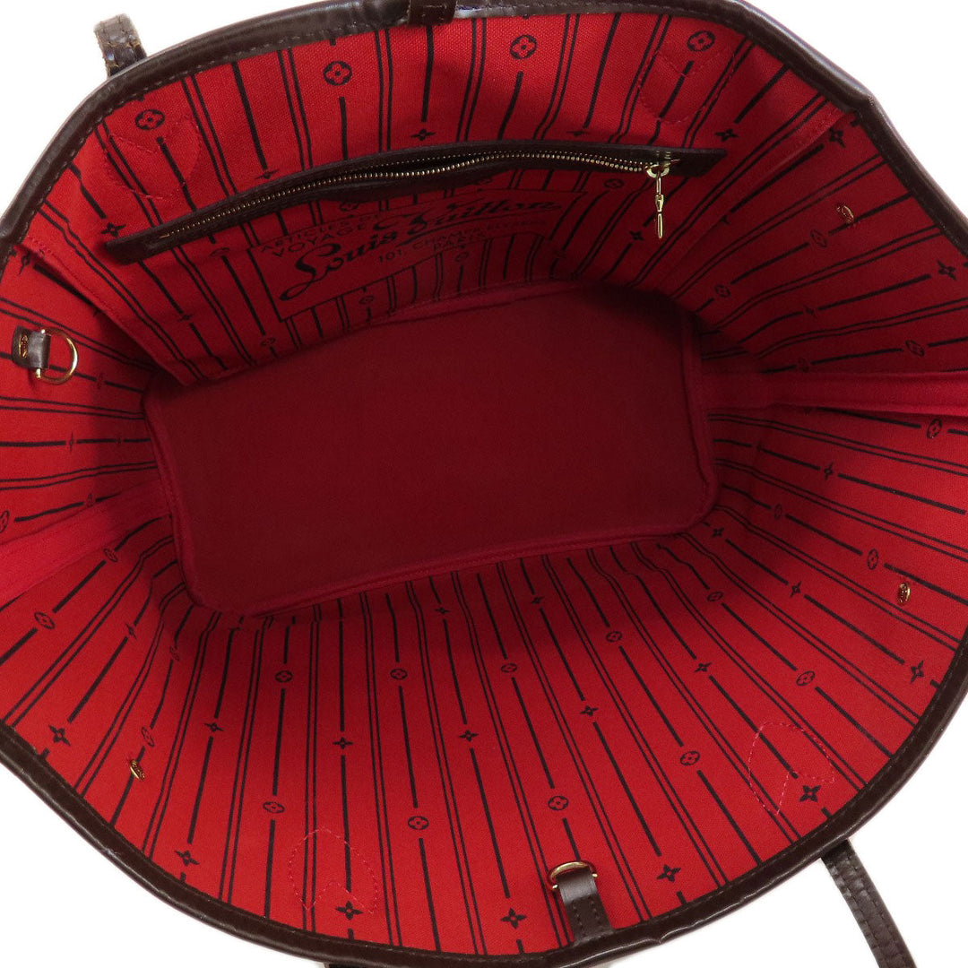 LOUIS VUITTON Tote Bag N51105 Damier canvas Brown Neverfull MM Former Damier Ebene Women Used Authentic