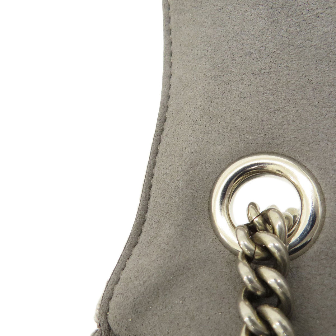 FENDI Shoulder Bag 8BR793 polyester Brown Baguette Chain Midi FF Tapestry