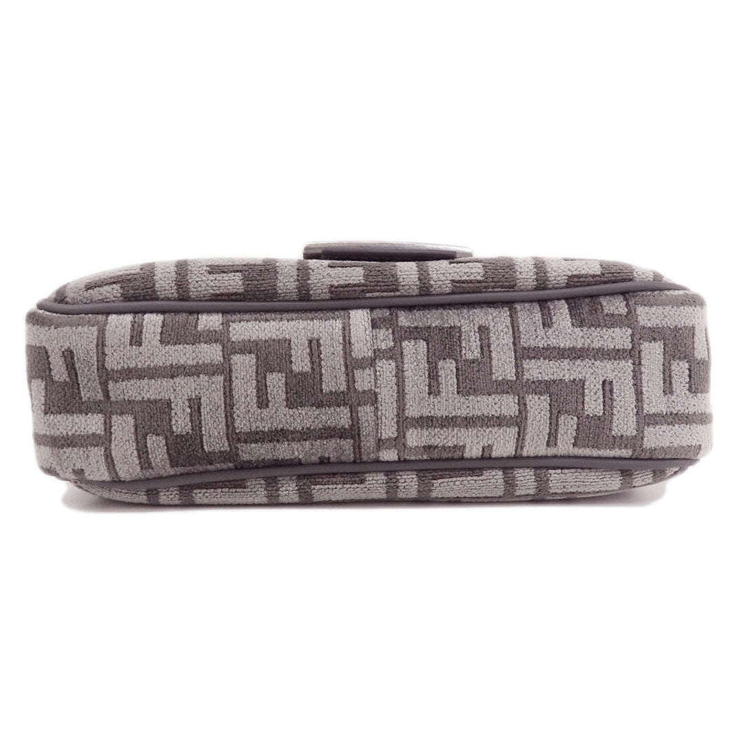 FENDI Shoulder Bag 8BR793 polyester Brown Baguette Chain Midi FF Tapestry