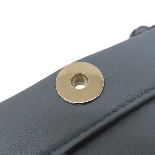 Chloe Handbag leather gray penelope mini 2WAY Women Used Authentic