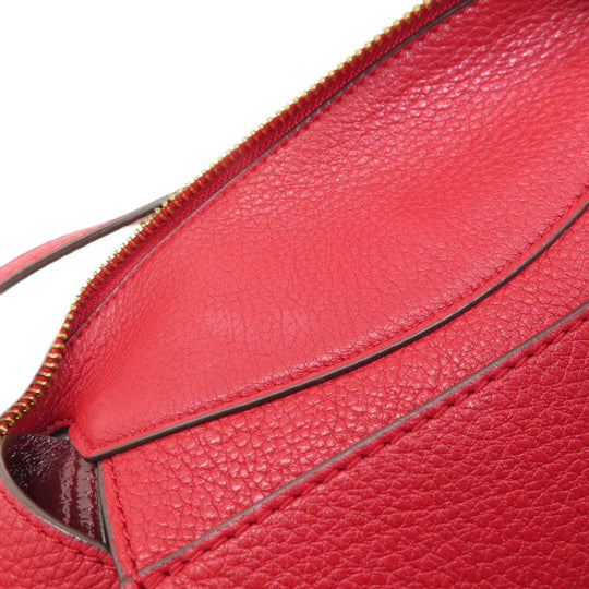 Tory Burch Handbag leather Red 2WAY Women Used Authentic