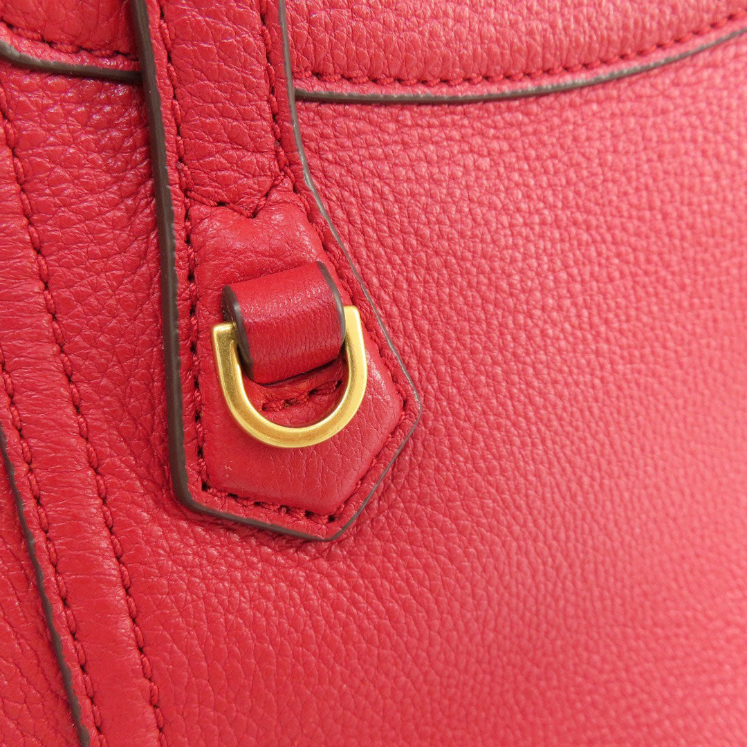 Tory Burch Handbag leather Red 2WAY Women Used Authentic
