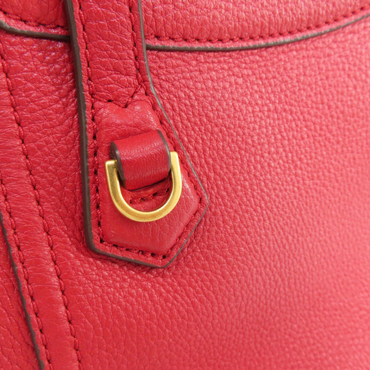 Tory Burch Handbag leather Red 2WAY Women Used Authentic