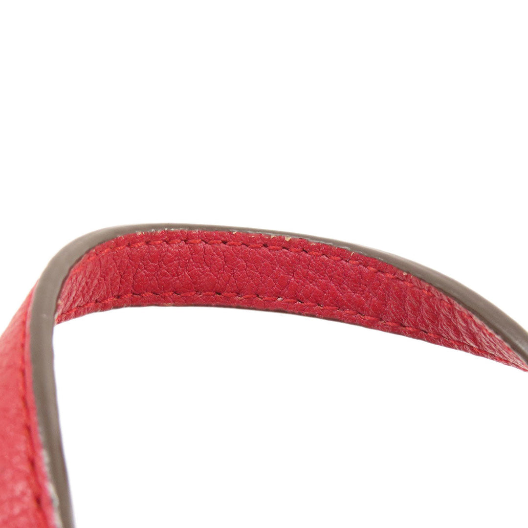 Tory Burch Handbag leather Red 2WAY Women Used Authentic