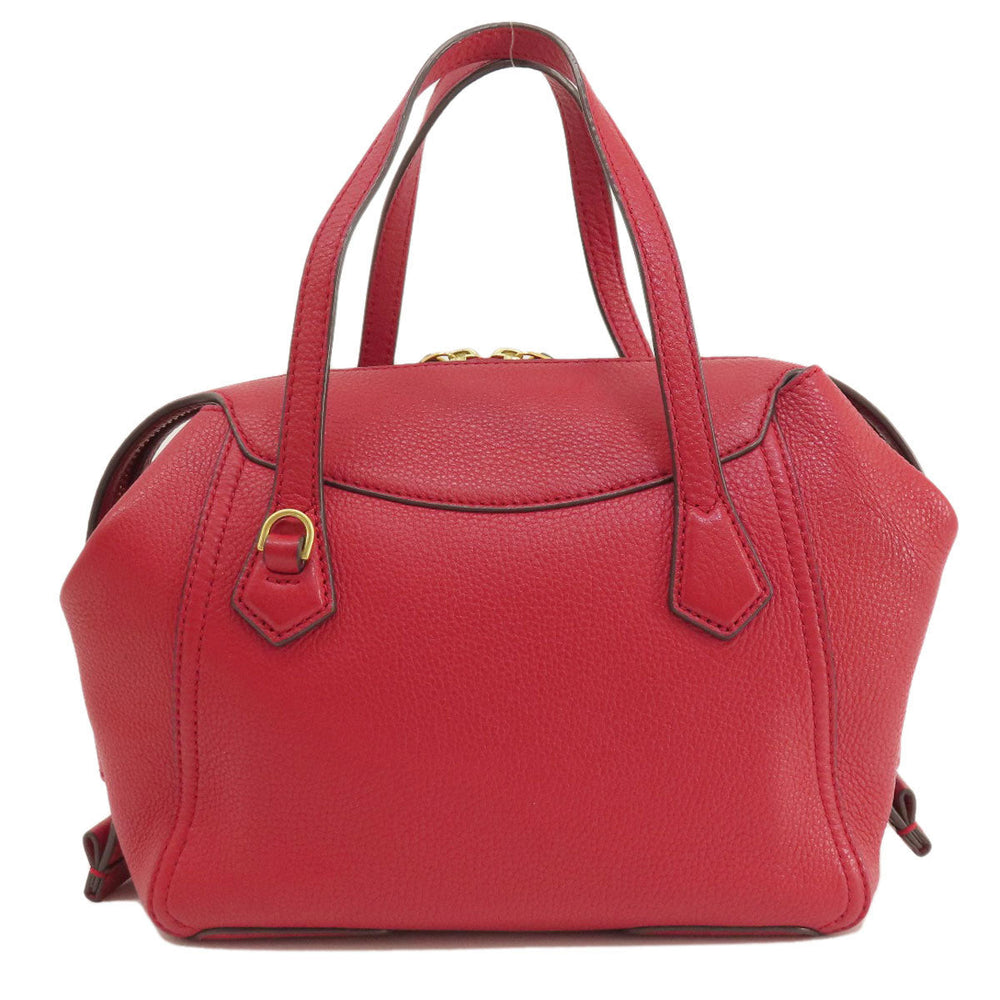 Tory Burch Handbag leather Red 2WAY Women Used Authentic