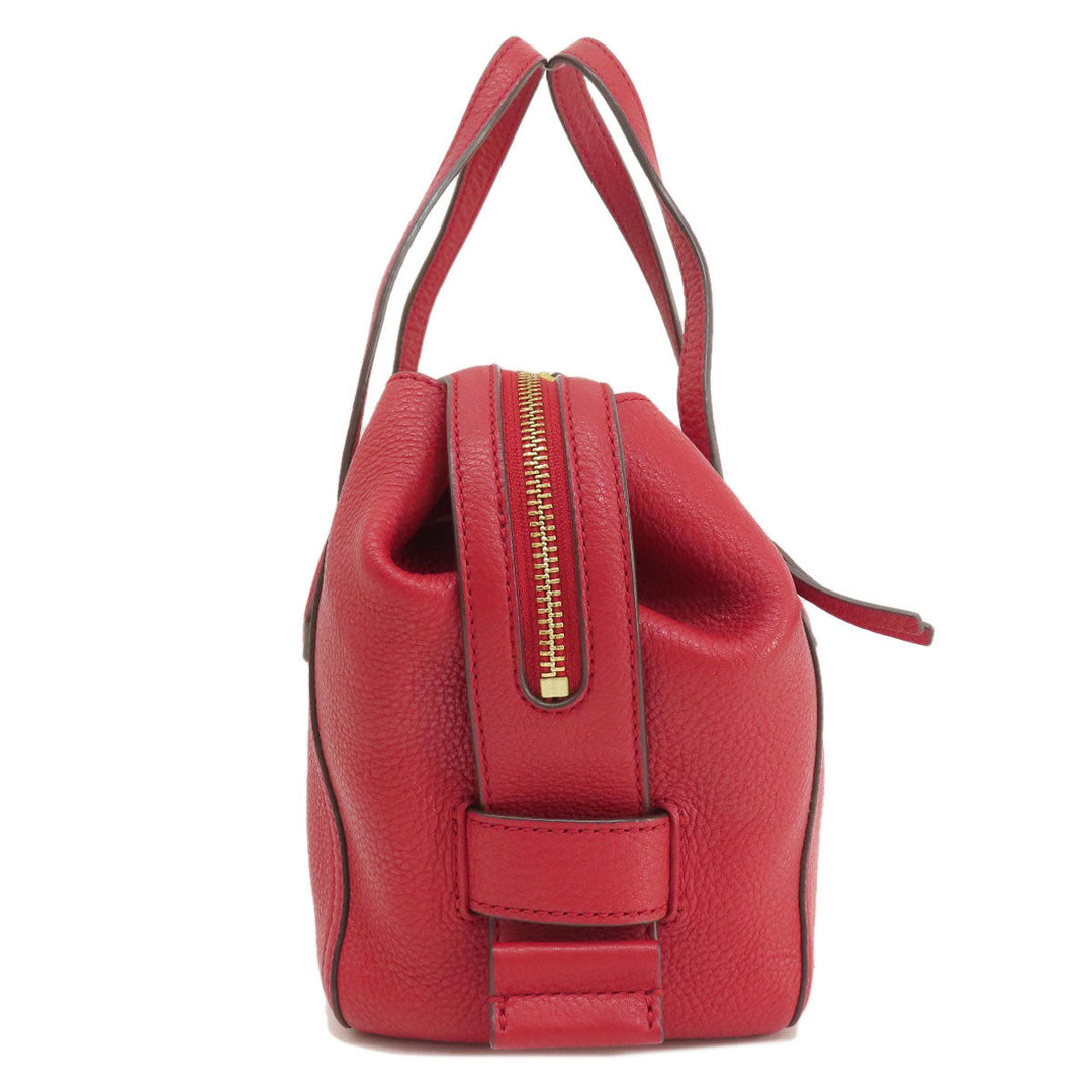 Tory Burch Handbag leather Red 2WAY Women Used Authentic