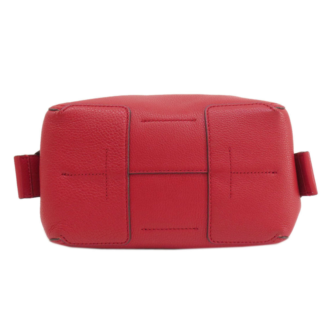 Tory Burch Handbag leather Red 2WAY Women Used Authentic