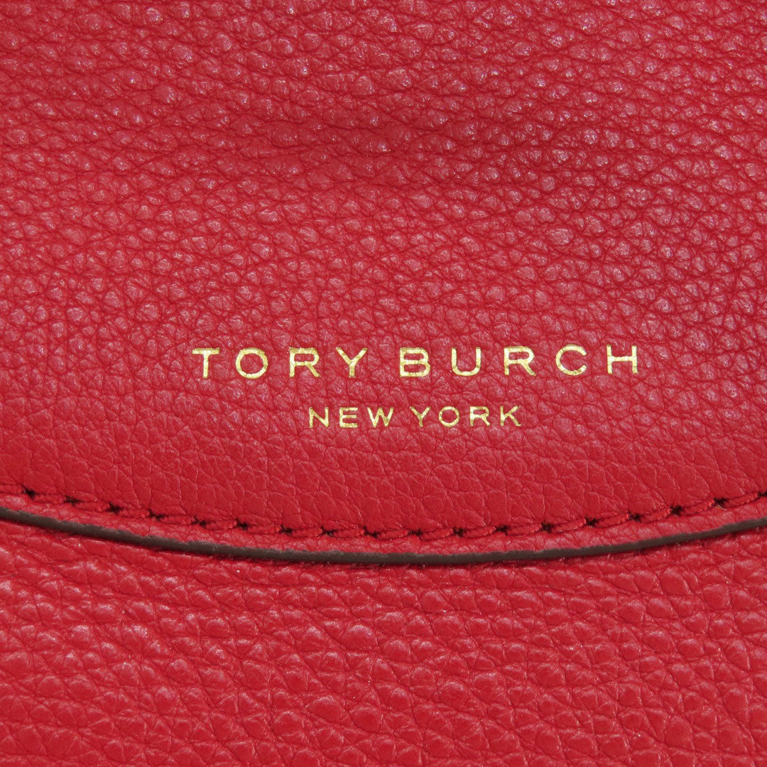 Tory Burch Handbag leather Red 2WAY Women Used Authentic