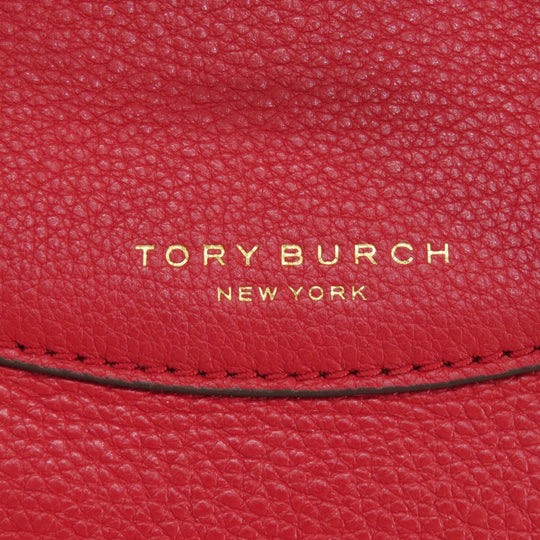 Tory Burch Handbag leather Red 2WAY Women Used Authentic