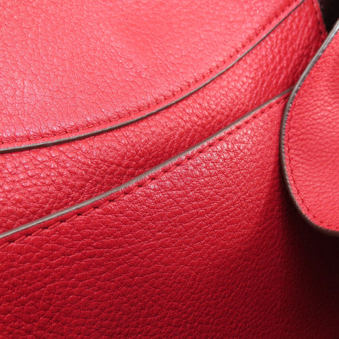 Tory Burch Handbag leather Red 2WAY Women Used Authentic