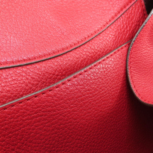 Tory Burch Handbag leather Red 2WAY Women Used Authentic