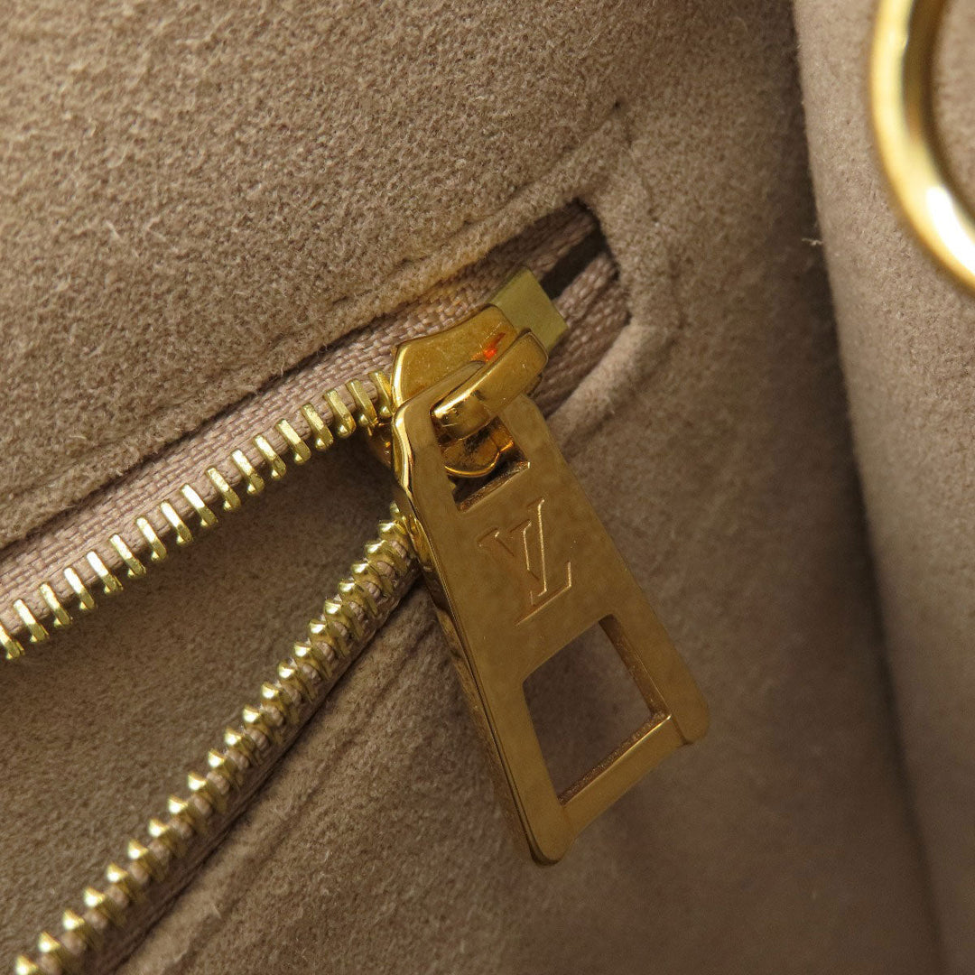 LOUIS VUITTON Handbag M45779 Ann Platt beige On the Go PM Tourtrail Crme Women Used Authentic