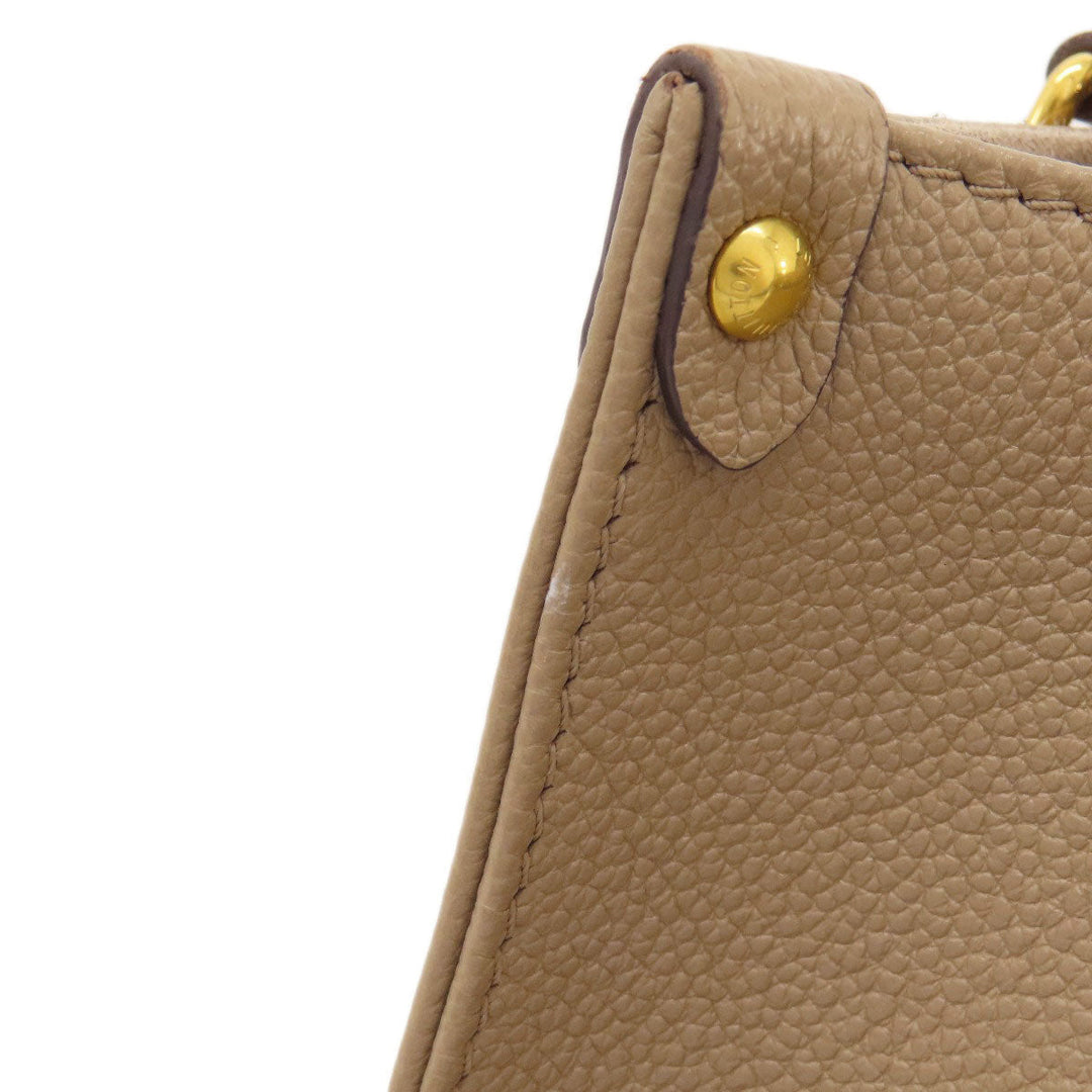 LOUIS VUITTON Handbag M45779 Ann Platt beige On the Go PM Tourtrail Crme Women Used Authentic