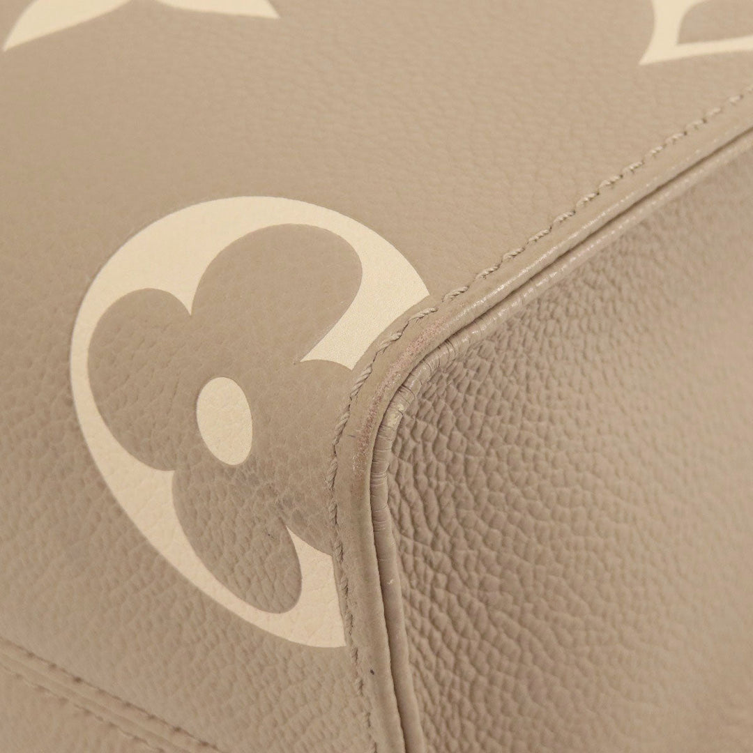 LOUIS VUITTON Handbag M45779 Ann Platt beige On the Go PM Tourtrail Crme Women Used Authentic