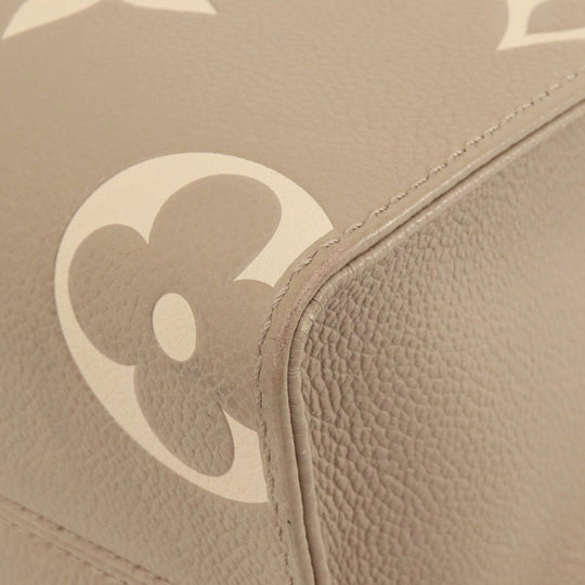 LOUIS VUITTON Handbag M45779 Ann Platt beige On the Go PM Tourtrail Crme Women Used Authentic