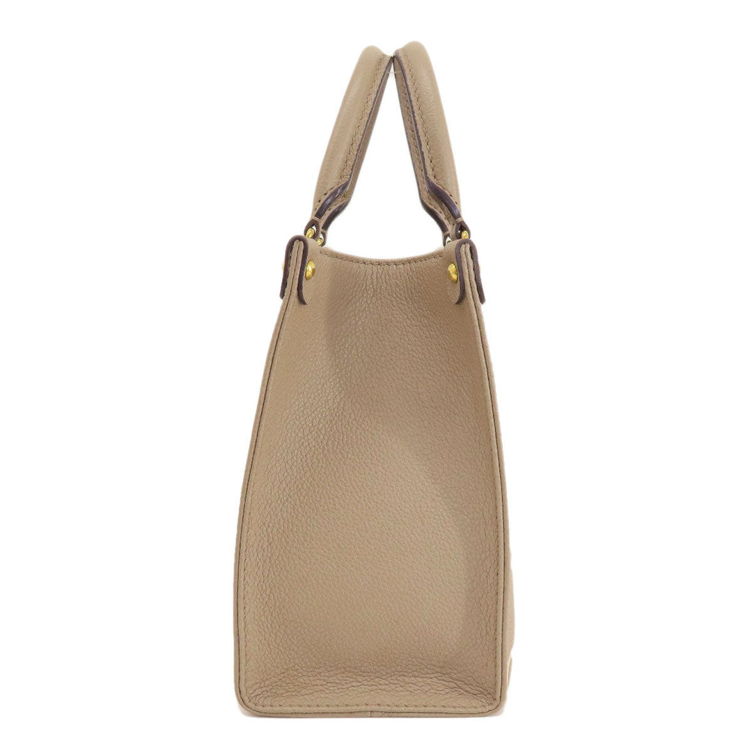 LOUIS VUITTON Handbag M45779 Ann Platt beige On the Go PM Tourtrail Crme Women Used Authentic