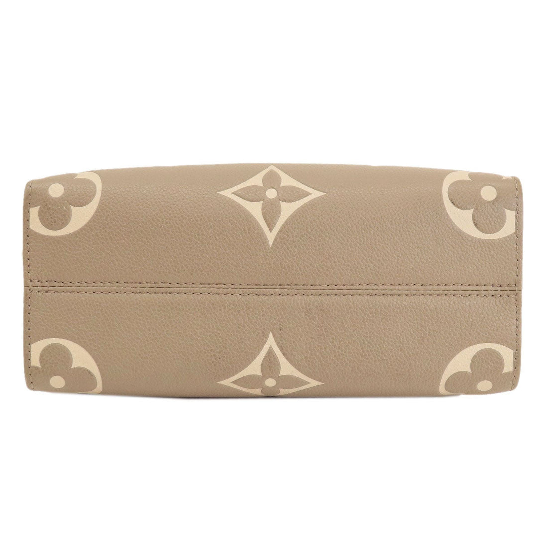 LOUIS VUITTON Handbag M45779 Ann Platt beige On the Go PM Tourtrail Crme Women Used Authentic