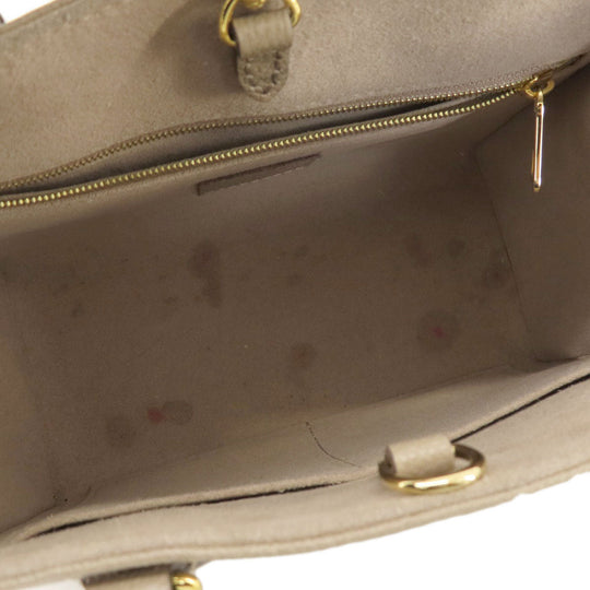 LOUIS VUITTON Handbag M45779 Ann Platt beige On the Go PM Tourtrail Crme Women Used Authentic