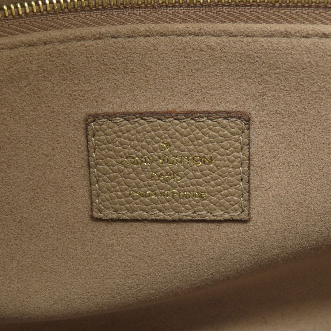 LOUIS VUITTON Handbag M45779 Ann Platt beige On the Go PM Tourtrail Crme Women Used Authentic