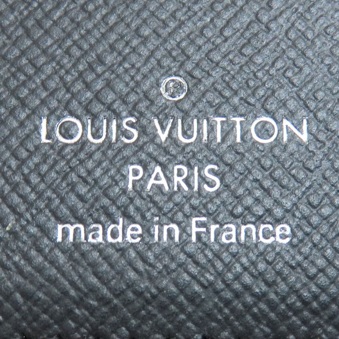 LOUIS VUITTON Bifold Wallet M62045 Taiga Leather black Portefeuille Amerigo NM mens Used Authentic